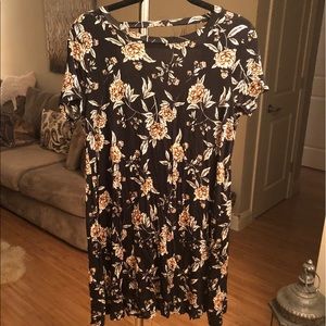 Floral t-shirt dress